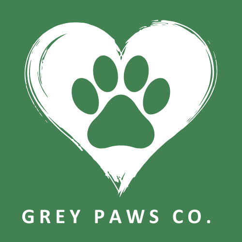 site logo for grey paws co.
